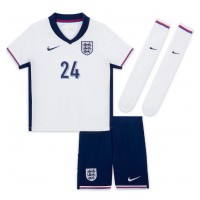 Camisa de Futebol Inglaterra Cole Palmer #24 Equipamento Principal Infantil Europeu 2024 Manga Curta (+ Calças curtas)